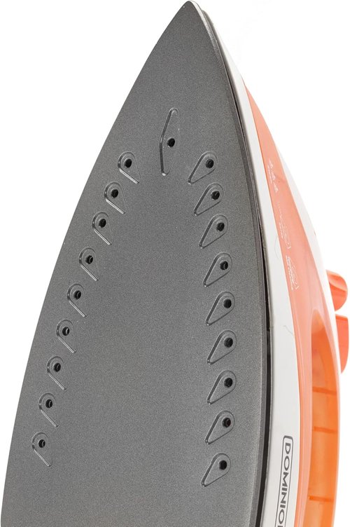 Dominion Steam Iron - Lightweight 1200W Clothes Iron with Non-Stick Soleplate & Adjustable Thermostat | Coral