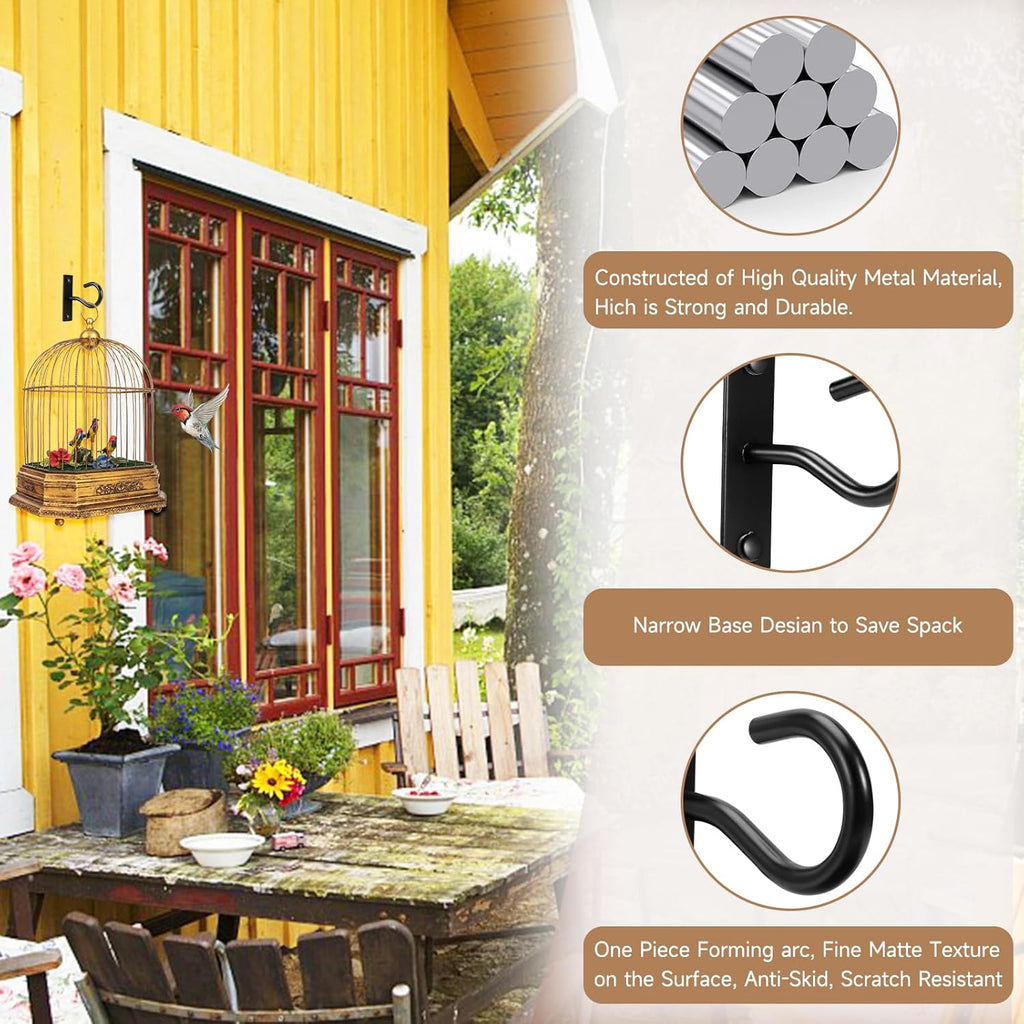 Skiennix Ceiling Hooks - 2.5-Inch Plant Hangers for Indoor/Outdoor Pots | Durable Wall Hooks for Decor