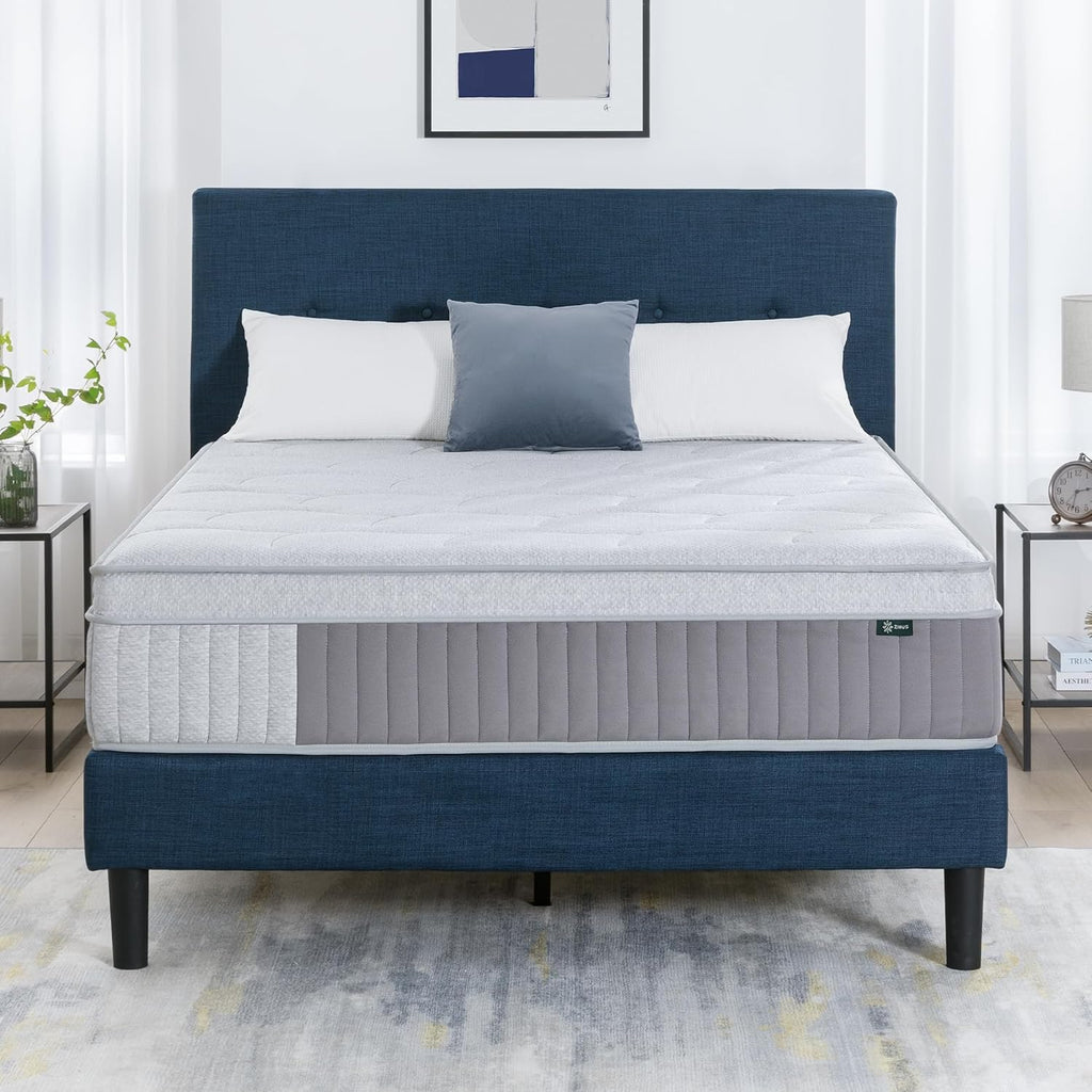 Zinus Cool Support Queen Hybrid Mattress - Cooling Gel Memory Foam & Heavy-Duty Coils for Soothing Pressure Relief
