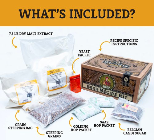 Craft a Brew - Beer Recipe Kit - Belgian Abbey Dubbel - Home Brewing Ingredient Refill - Beer Making Supplies - Includes Hops, Yeast, Malts, Extracts - 5 Gallons