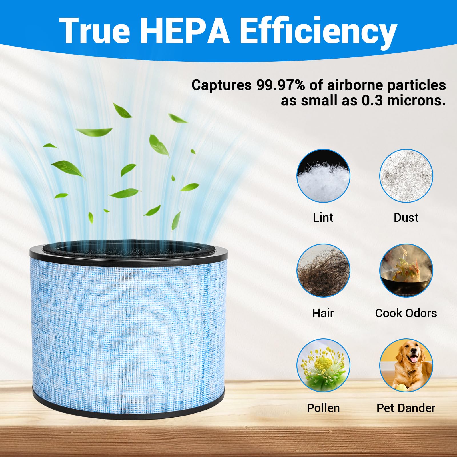 AP200 Filter Replacement, Compatible with In-stant AP200 Air Purifier, 3-in-1 H13 Grade True HEPA Filter & Activated Carbon Fil-ter, Compare to F200 Filter, 2 Pack