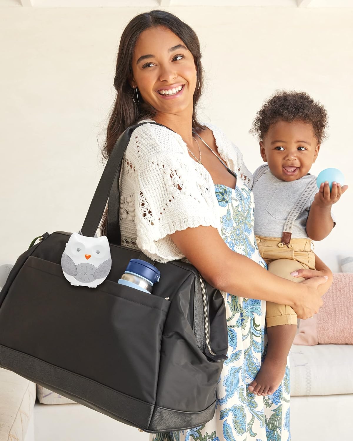 Skip Hop Portable Baby Sound Machine - Stroll & Go Owl Design for Soothing Sleep