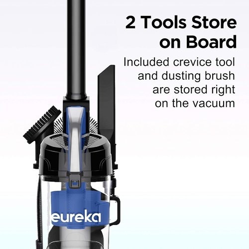Eureka NEU10AE5 Bagless Upright Vacuum Cleaner - Powerful & Ultra-Lightweight for Carpets & Floors | Blue