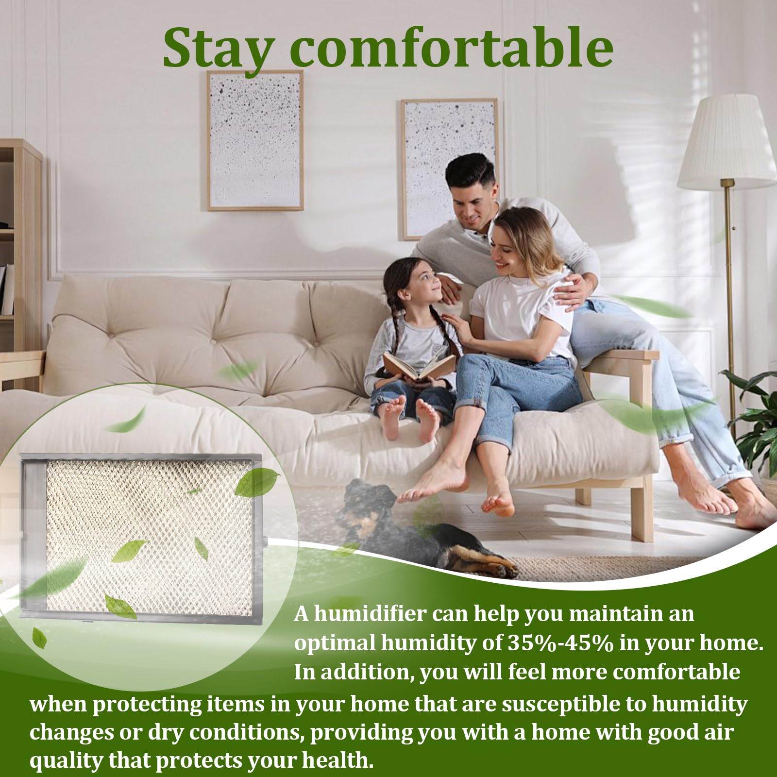 Aulpq Humidifier Maintenance Kit 4750 for AprilAire Whole-House Humidifier Models: 700, 700A, 700M, 760, 760A, 768,with Panel Model No. 35 Humidifier Replacement Filter
