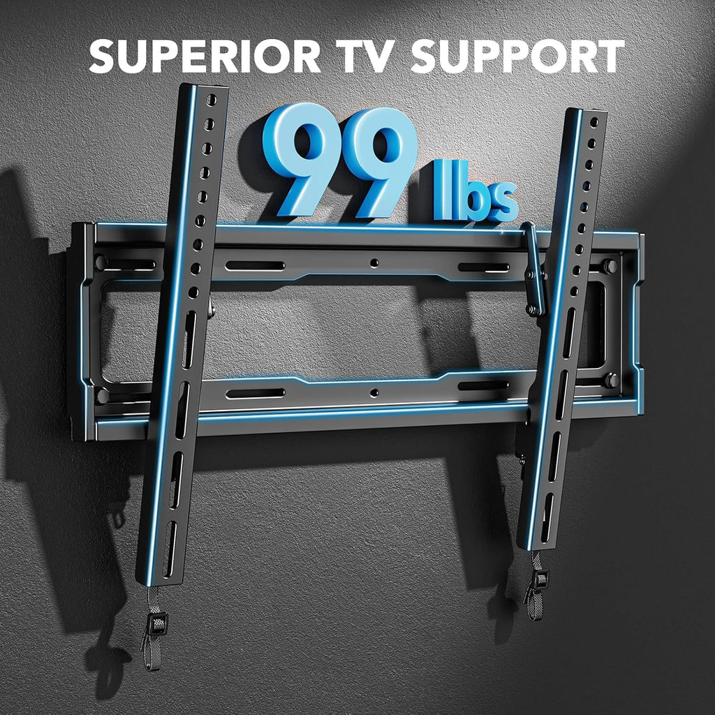 Pipishell Tilt TV Wall Mount Bracket - Low Profile for 23-55 Inch TVs | Anti-Glaring, Max VESA 400x400mm