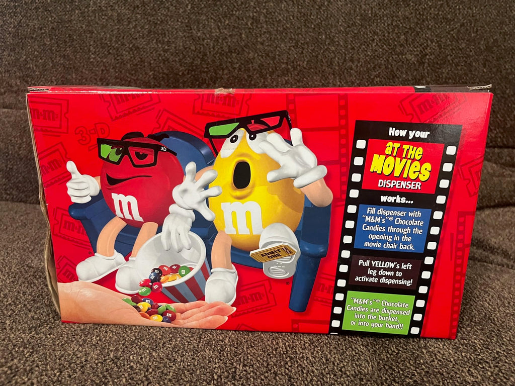 M&M's Candy Dispenser At the Movies with 3D Glasses Collectible