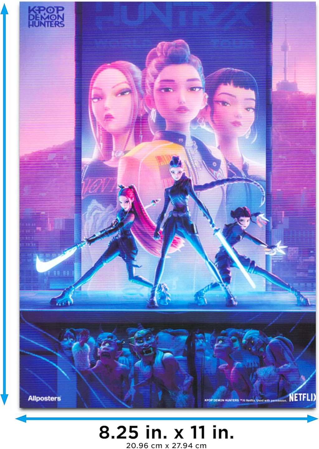 Netflix Kpop Demon Hunters Poster Book - 12 Stunning Posters & Decals for Kids' Room Decor | Perfect for Boys and Girls