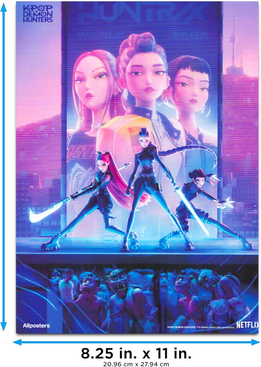 Netflix Kpop Demon Hunters Poster Book - 12 Stunning Posters & Decals for Kids' Room Decor | Perfect for Boys and Girls