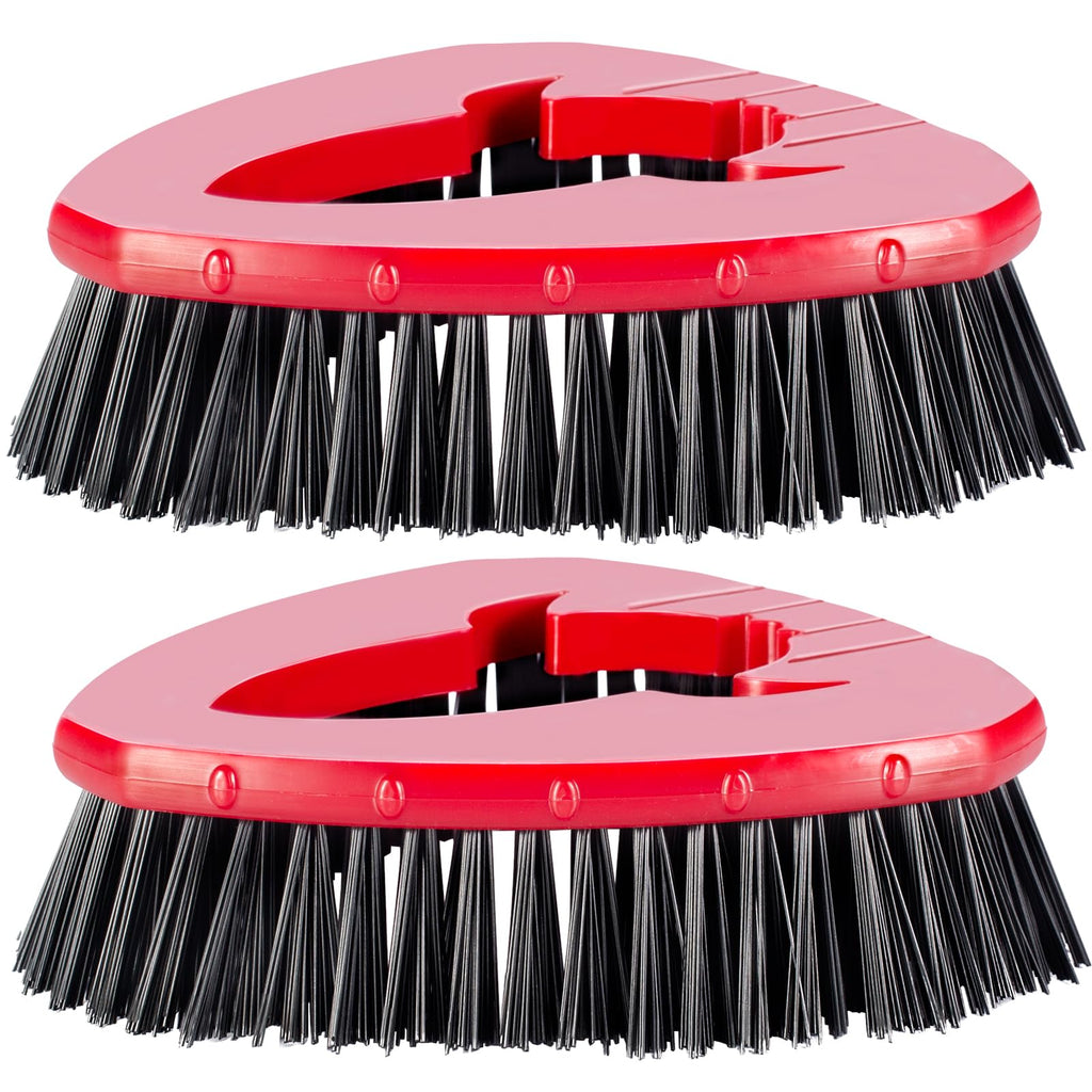 [2 Pack] Scrub Brushes, Floor Cleaning Brush Scrubber Replacements Compatible for O Cedar EasyWring 1-Tank Spin Mop System, Scrub Brush Attachment for Cleaning Bathroom, Kitchen, Tub and Tile