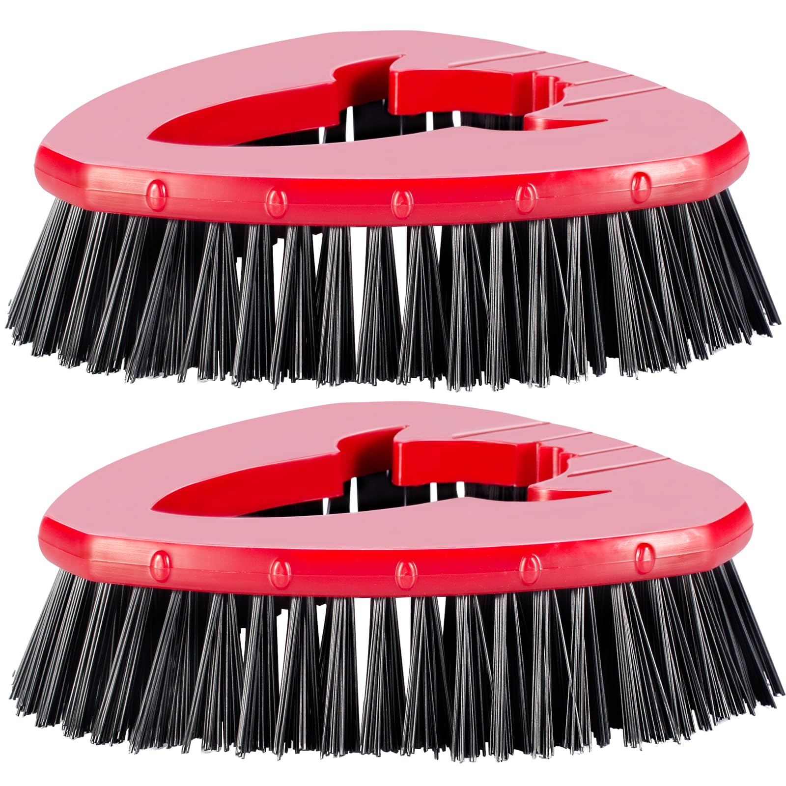 [2 Pack] Scrub Brushes, Floor Cleaning Brush Scrubber Replacements Compatible for O Cedar EasyWring 1-Tank Spin Mop System, Scrub Brush Attachment for Cleaning Bathroom, Kitchen, Tub and Tile