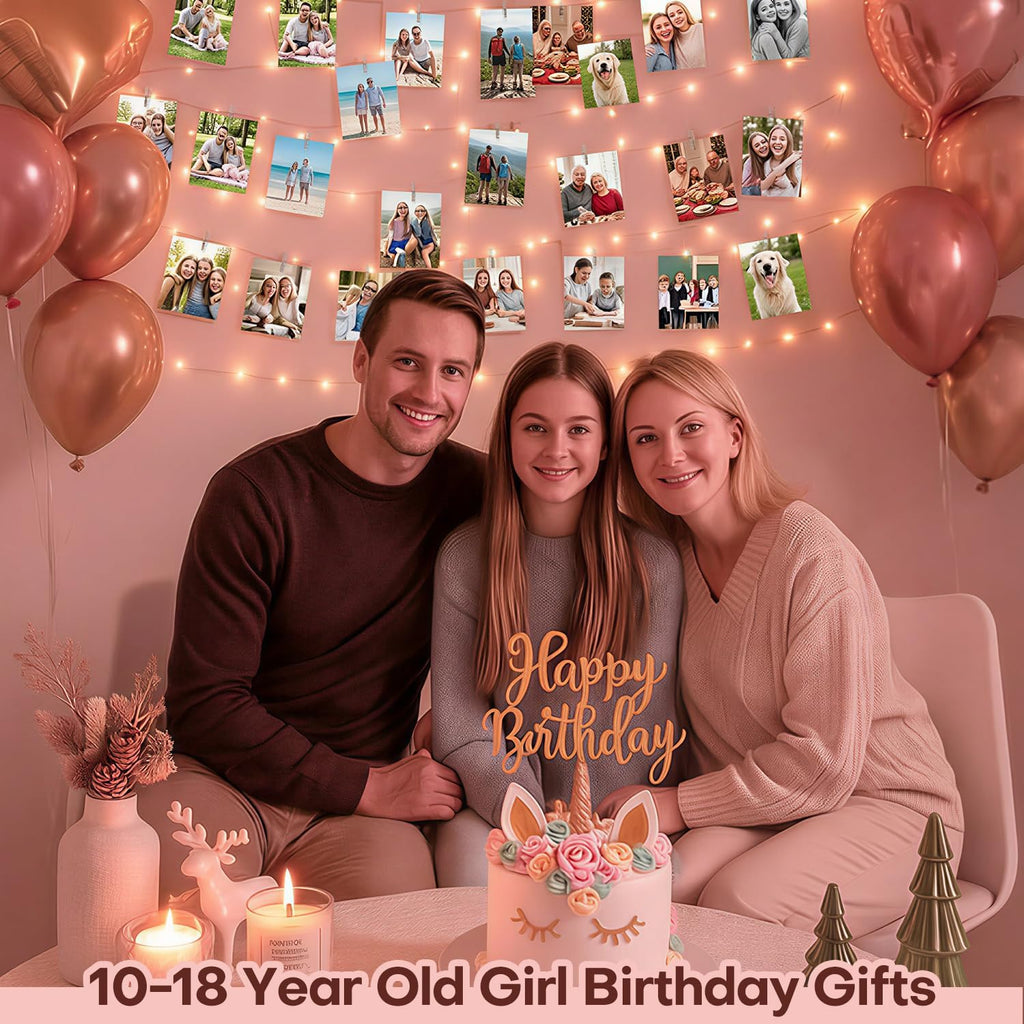 Skiennix Aesthetic 40Ft 120LED Fairy Lights - 8 Modes, Timer & Waterproof | Perfect Teen Girl Gift for Dorm Décor
