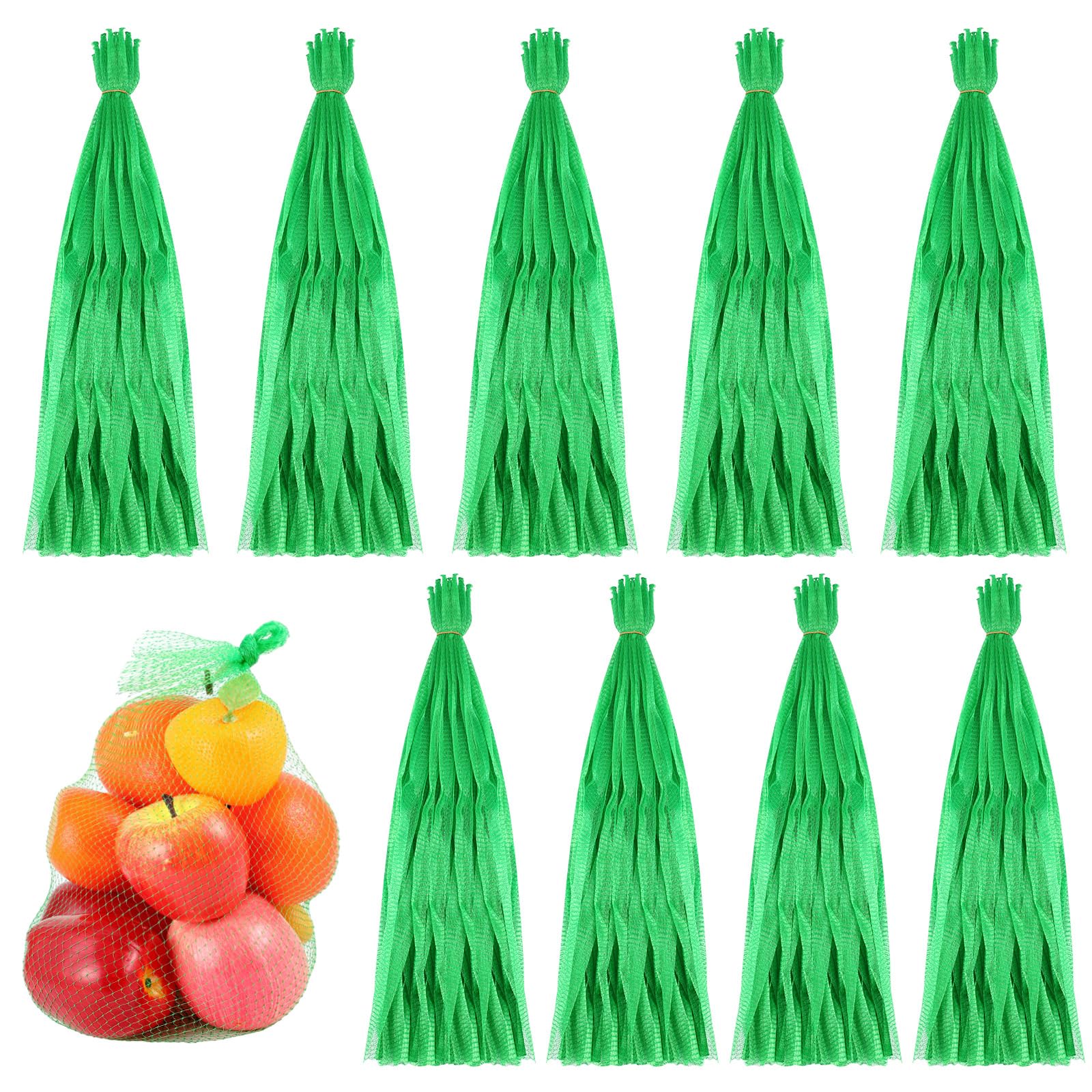 Windyun 1000 Pcs 20 Inch Mesh Bags for Vegetables Mesh Produce Bags Reusable Nylon Netting Bulk, Fits Storage Egg Vegetable Seafood Fruits Grocery (Green)