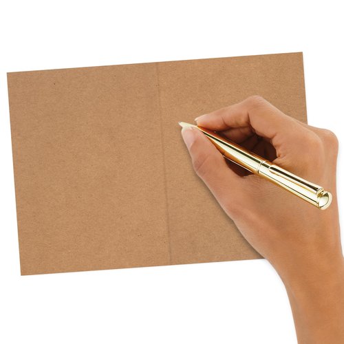 Hallmark Geometric Note Card Assortment (24 Blank Cards with Envelopes) Blue Foil, Green, Yellow, Kraft Brown