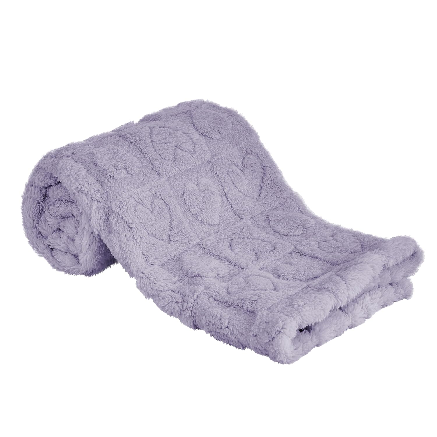 Yurhap Fleece Baby Blanket - Ultra Soft Heart Checkered Design for Infants | 30”x40” Purple Cozy Crib Stroller Blanket