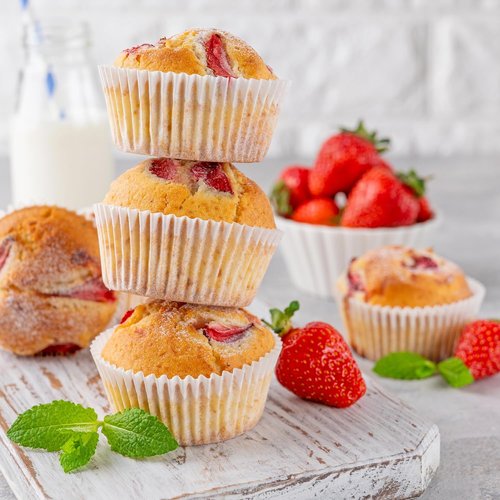 LotFancy Cupcake Liners - 500 Count Greaseproof Paper Muffin Wrappers | No Smell, 2-Inch Bottom Width