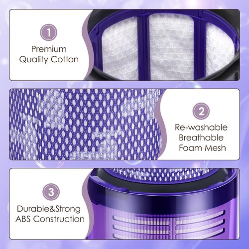 4 Pack V11 Vacuum Filters Replacement for Dyson V11 Cordless Vacuum