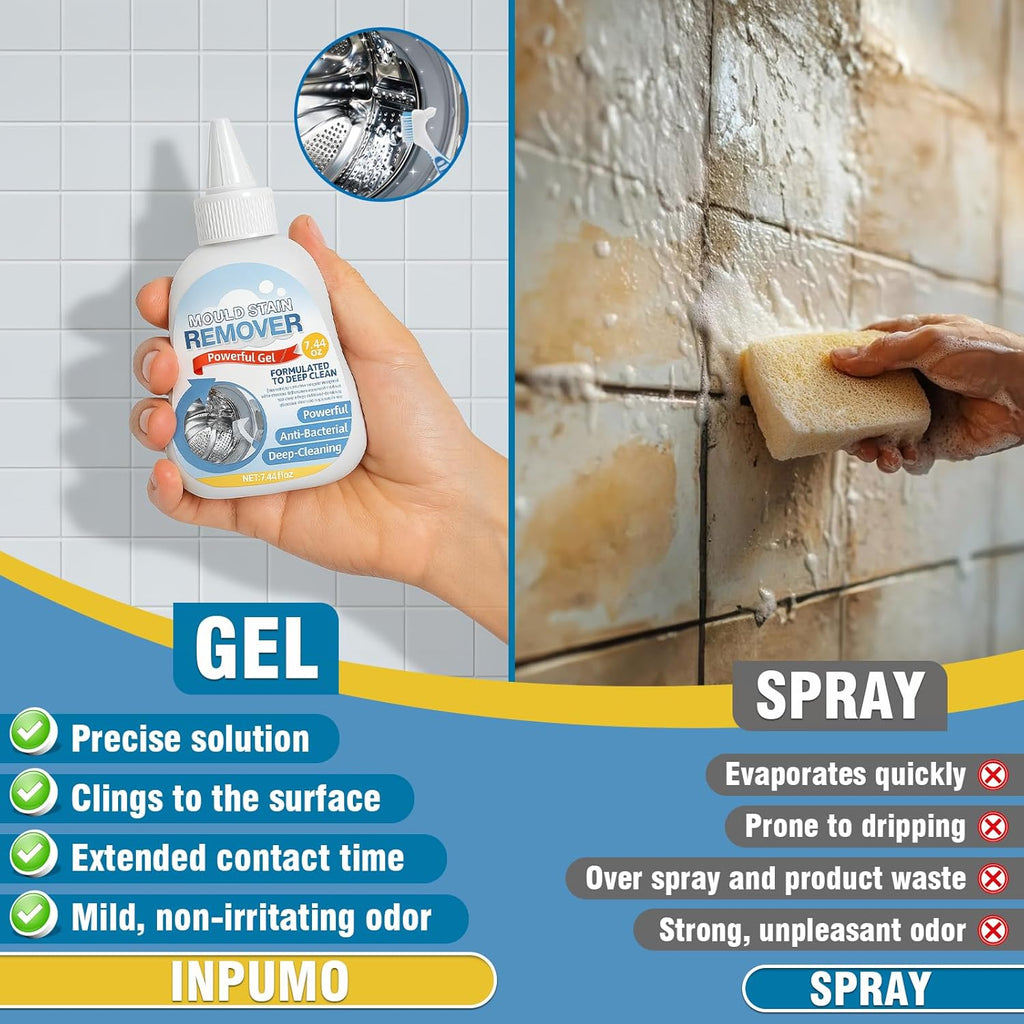 Skiennix Mold Stain Remover Gel - 7.44oz Effective Cleaner for Grout, Tile, and Bathroom Surfaces