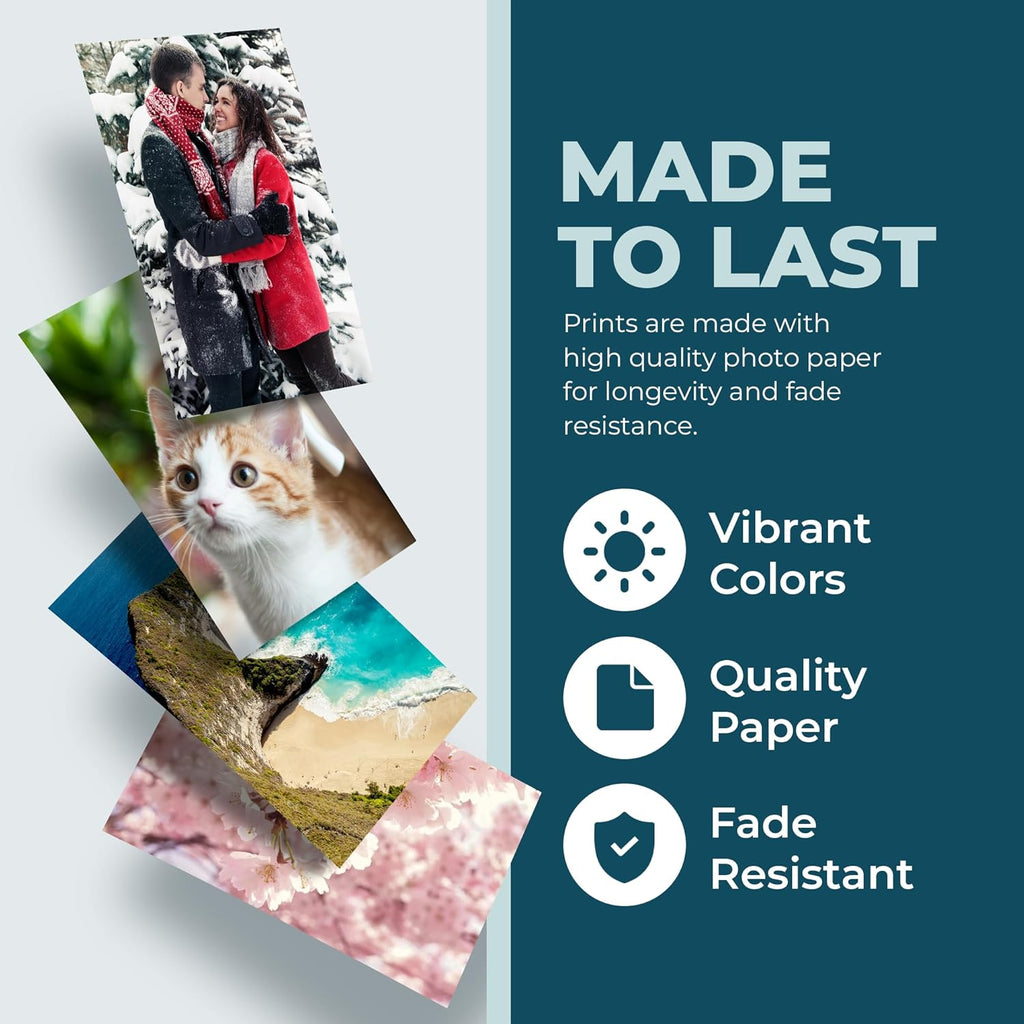 Skiennix Photo Prints - Glossy Custom 8x10 Personalized Pictures for Home Decor | Made in the USA