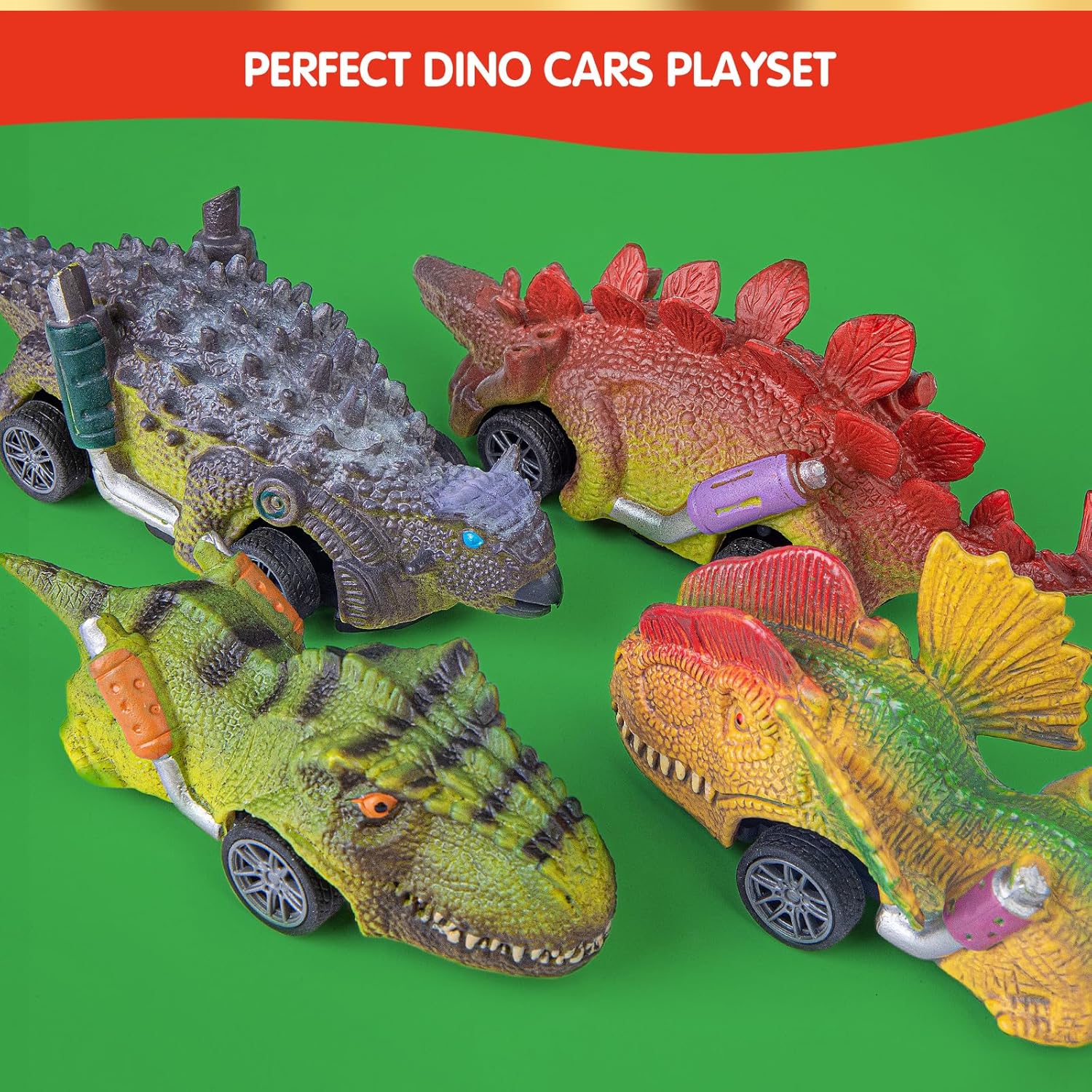 Skiennix Dinosaur Cars Advent Calendar - 24 Days of Monster Truck Fun | Perfect Christmas Gift for Kids
