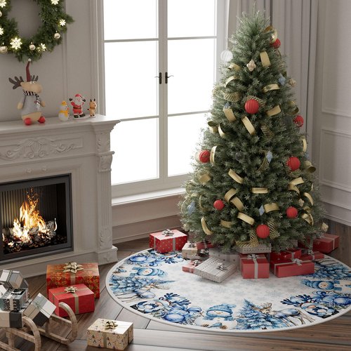 XCHI Snowman Gnomes Christmas Tree Skirt Christmas Party Decorations for Home Xmas Holiday Winter Indoor Decro 36 Inch