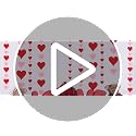 Heart Garland Decorations - 4 Pack Red & Pink Streamers for Valentine's Day