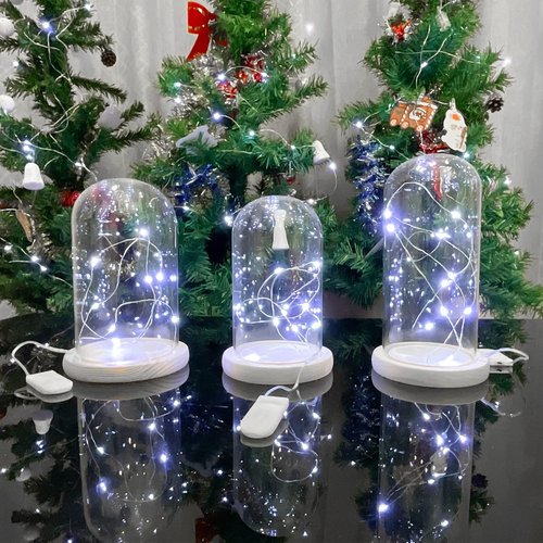 Etinga 20 Pack Battery Operated Fairy String Lights - 10 LED Cool White on 3.3ft Copper Wire | Perfect for Weddings, Parties, and Decorations