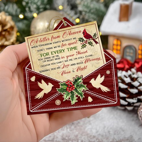 Hyturtle Memorial Christmas Ornament 2025 - Cardinal Tree Decoration for Loved Ones | Sympathy Keepsake