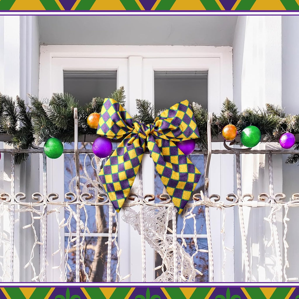VitalCozy Carnival Wreath Sash - Elegant Satin Ribbon for Embroidery Monogram | Indoor/Outdoor Decor