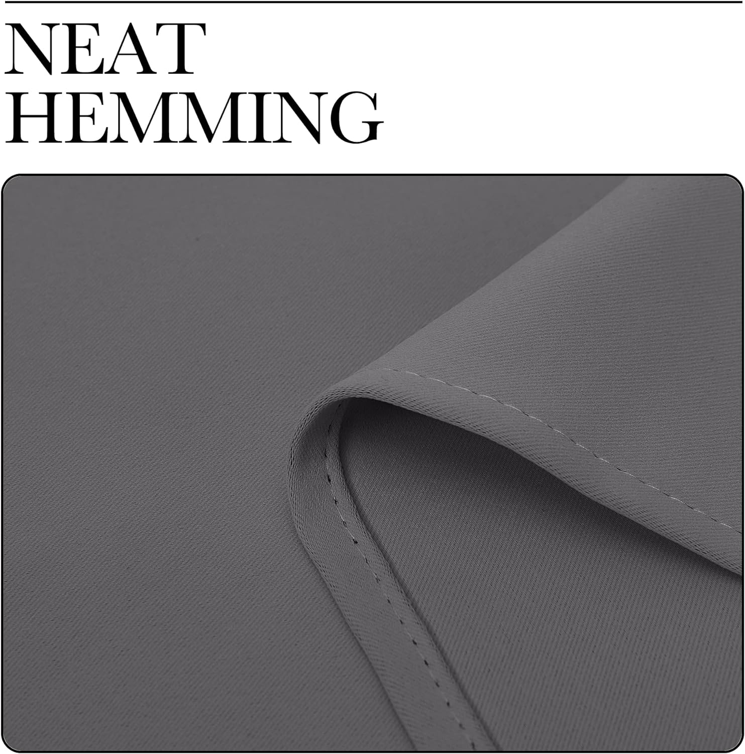 NICETOWN Grey Blackout Curtain Panels - Thermal Insulated Grommet Top Drapes | 2 Panels, 42"W x 78"L