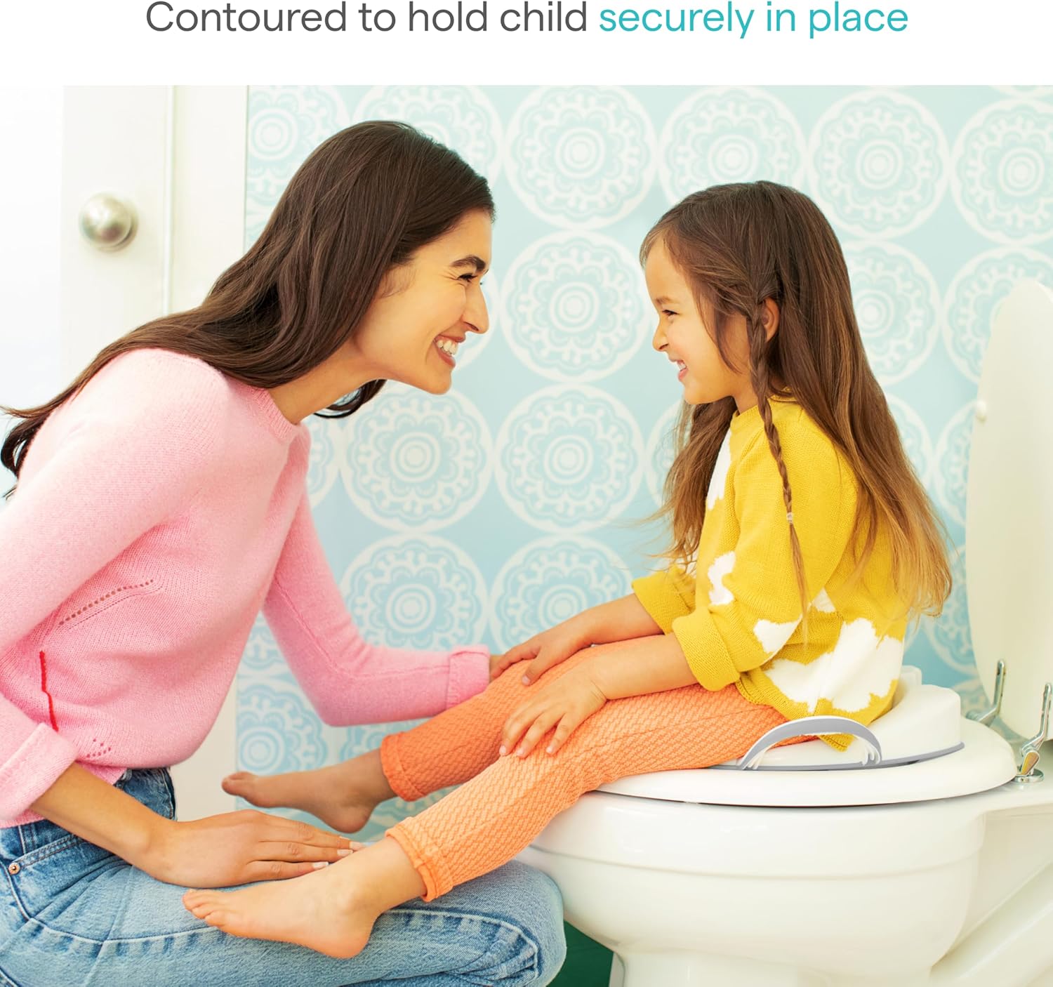 Munchkin® Sturdy™ Potty Training Seat - Comfortable & Secure Design | Grey Color