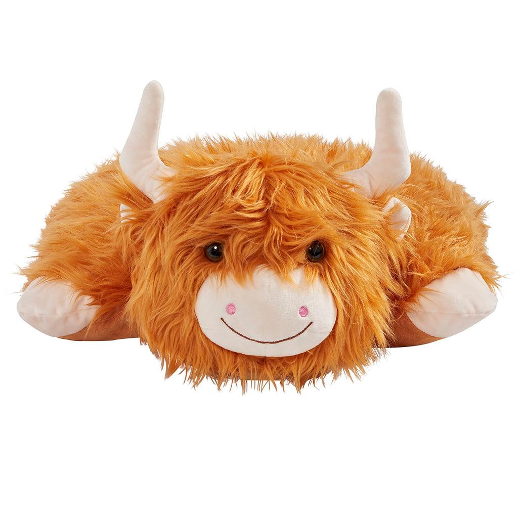Pillow Pets 18" Highland Cow Stuffed Animal Plush Toy