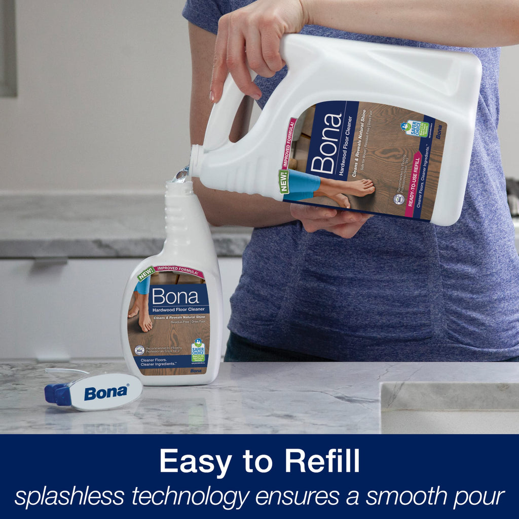 Bona Ultimate Hardwood Floor Care Kit – Pivoting Mop, Cleaning Solution & Refill, Floor Polish, Microfiber Pads for Dusting, Mopping & Polishing
