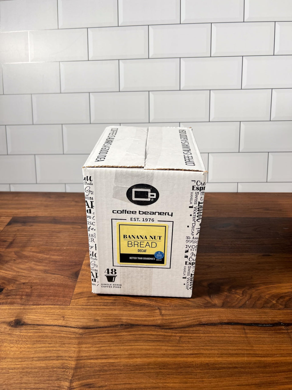 Banana Nut Bread Decaf Coffee Pods by Coffee Beanery | 48ct Bulk Medium Roast Arbica Coffee