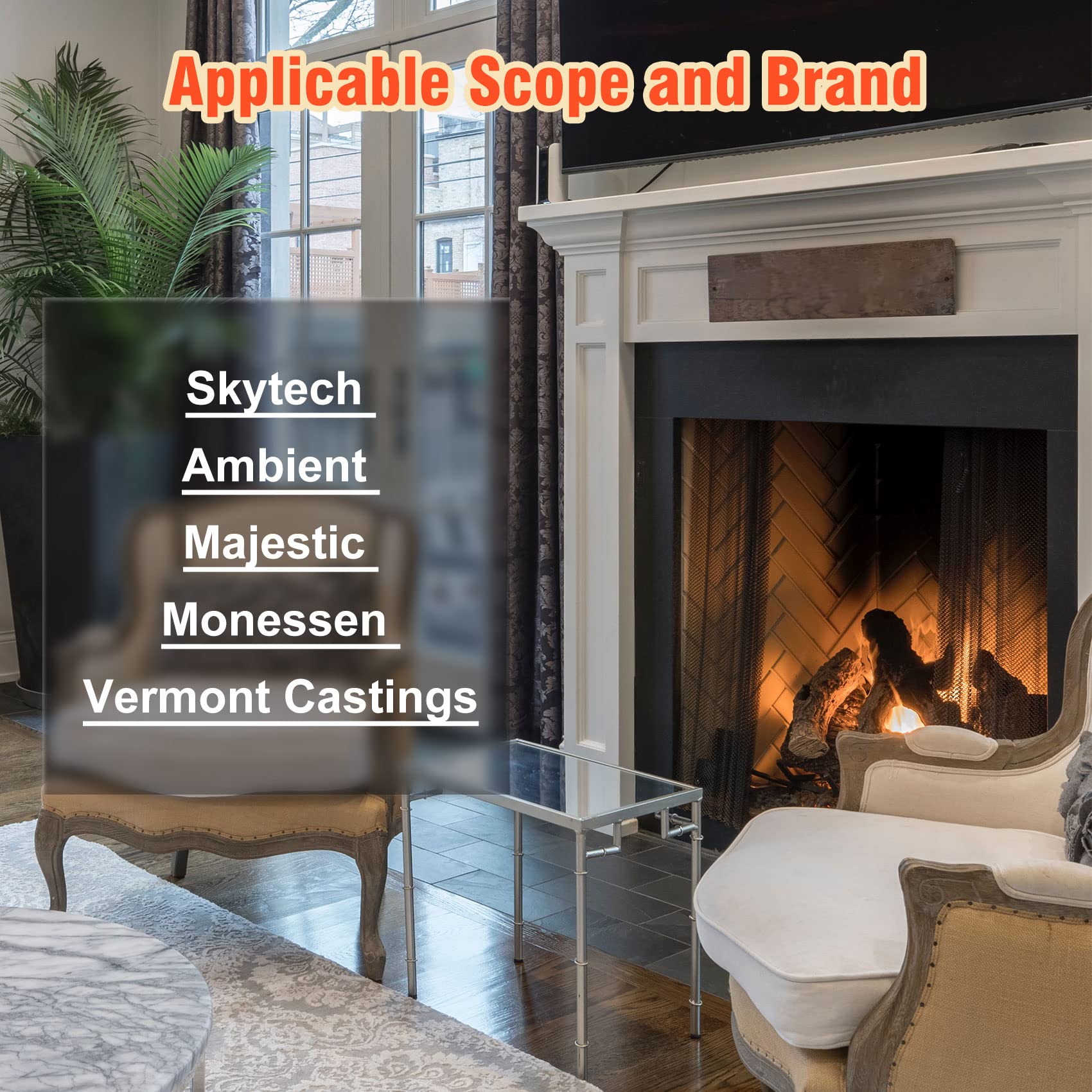 Upgraded Fireplace Remote Control Kit,Fit for skytech 1001 Napoleon Empire Rasmussen Superior Kingsman Regency and More.Temper Adjustment,Child Protection, LCD Screen,Control Millivolt Gas Valves
