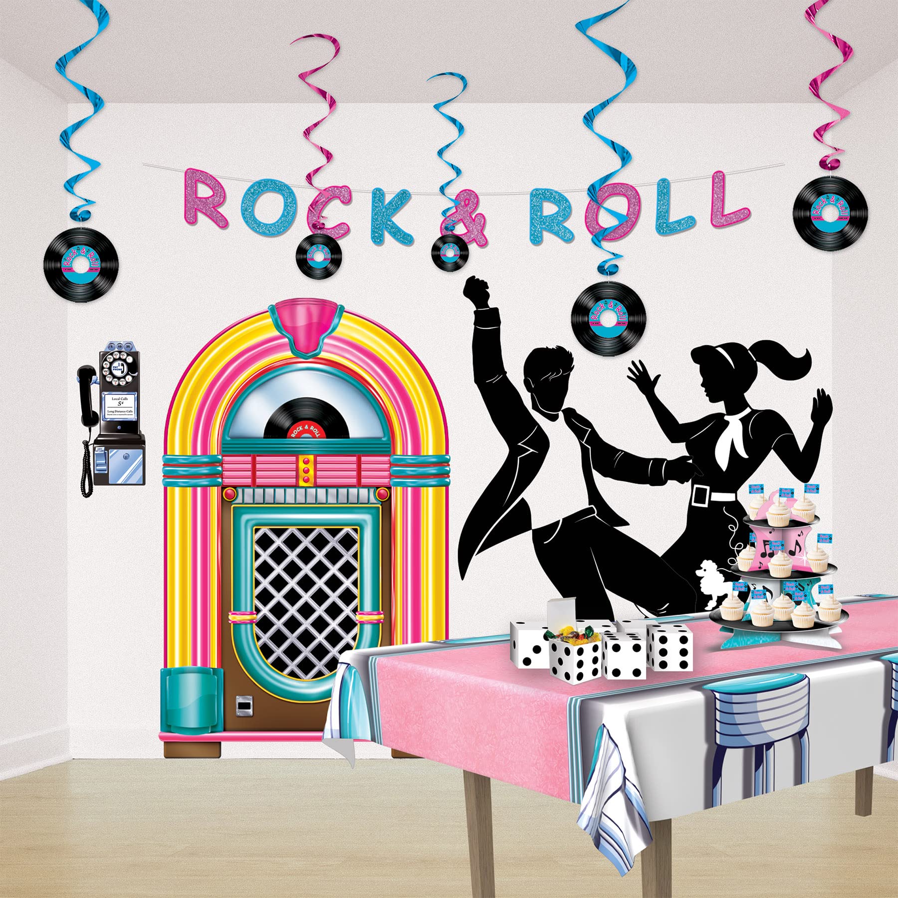 Beistle , 2 Piece Jukebox Cutouts, 3'