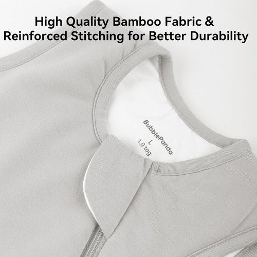 BubblePanda Bamboo Sleep Sack - Soft 1.0 Tog Toddler Sleeping Bag for Ages 2T-3T | 24-36 Months