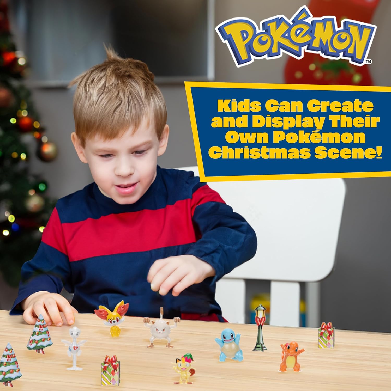 Pokémon 2025 Holiday Advent Calendar - 24-Piece Gift Playset with 16 Toy Figures & 8 Accessories for Kids - Officially Licensed