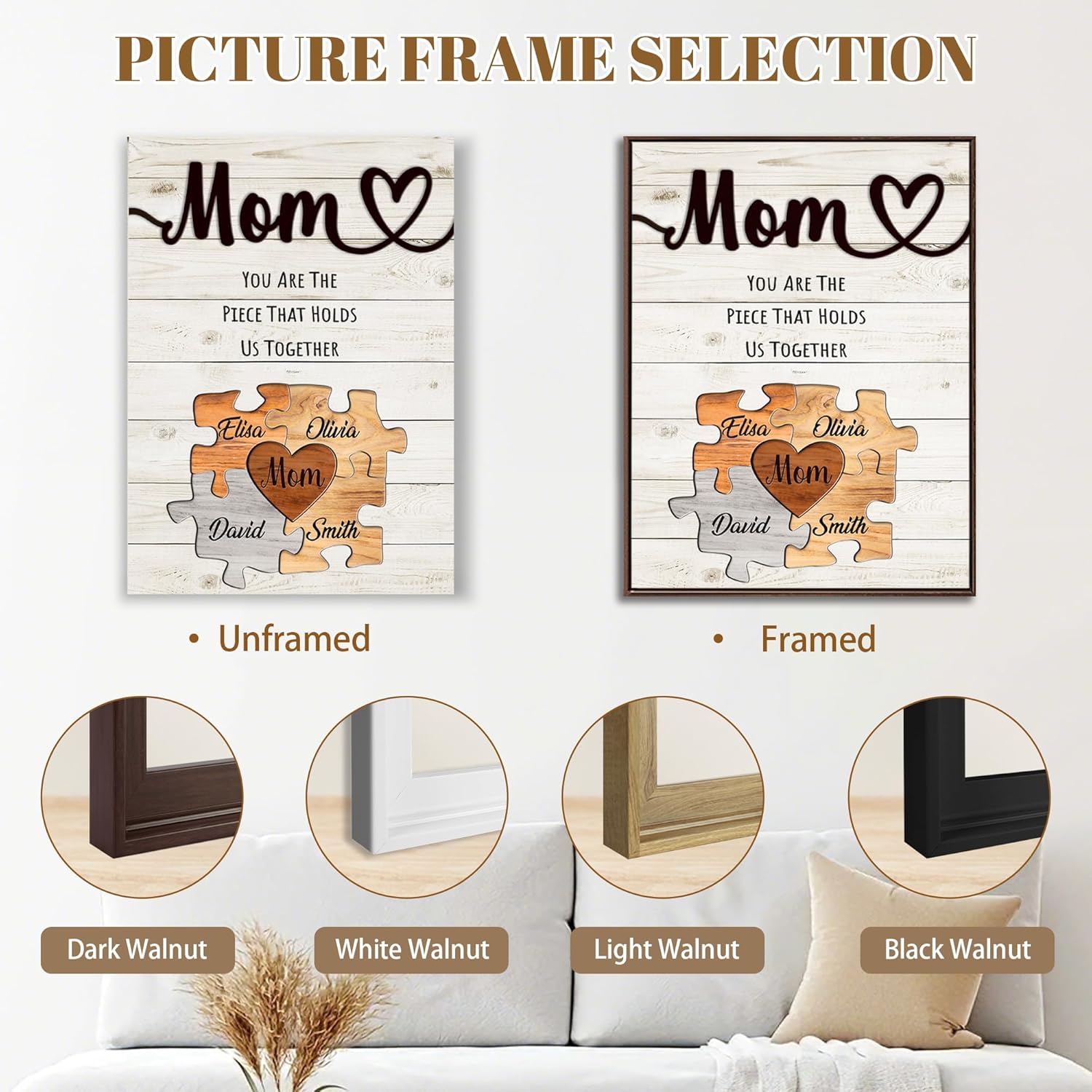 Regine Switzerland Personalized Mother's Day Gift | Custom Puzzles & Canvas Prints for Mom, Nana, Grandma