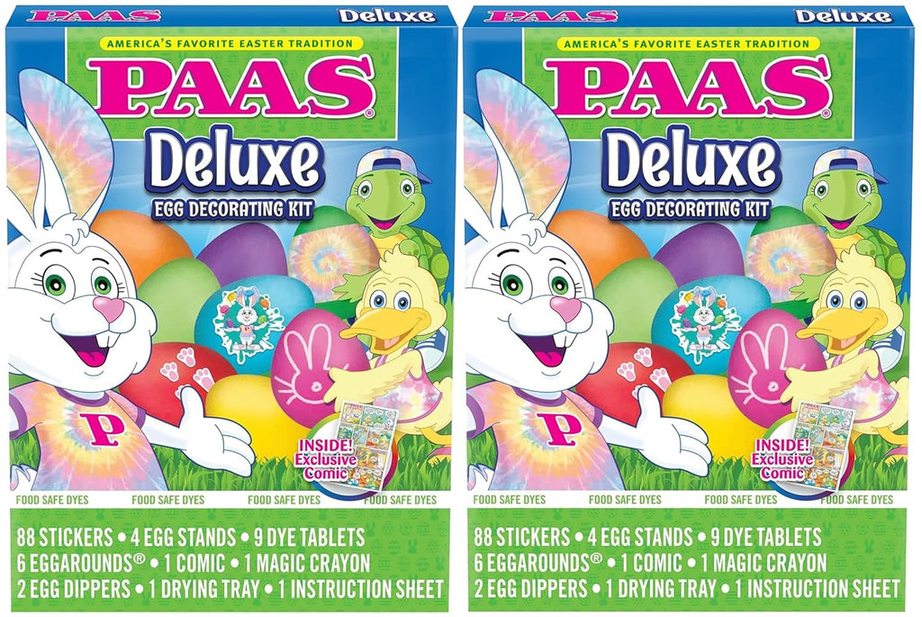PAAS Deluxe Easter Egg Decorating Kit - Set of 2 for Fun Family Traditions