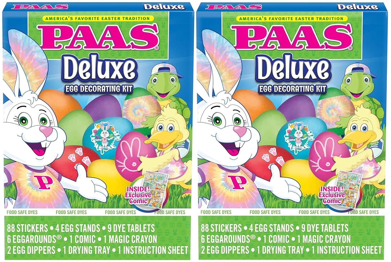 PAAS Deluxe Easter Egg Decorating Kit - Set of 2 for Fun Family Traditions