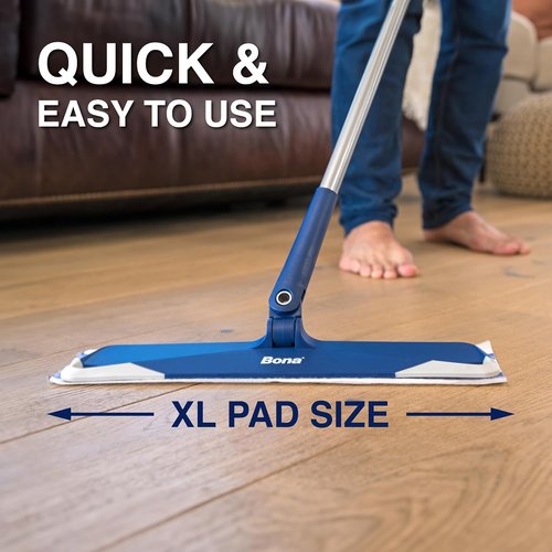 Bona Hardwood Floor Cleaning Pads - 12 Unscented Disposable Pads for Residue-Free Cleaning