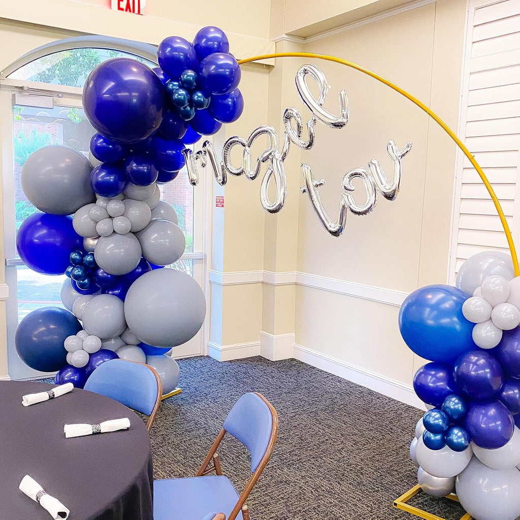 Voircoloria Navy Blue Balloon Garland Kit - 90 Pack of 5-18 Inch Balloons for Graduation, Weddings & Parties