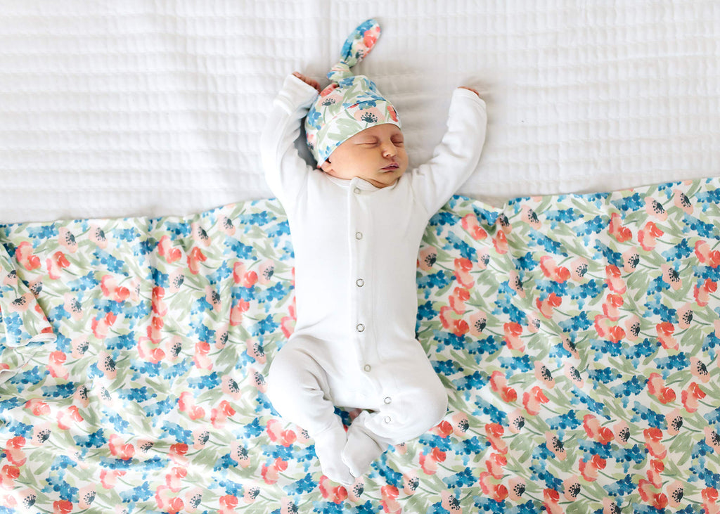 Copper Pearl Large Premium Knit Baby Swaddle Receiving Blanket Wren