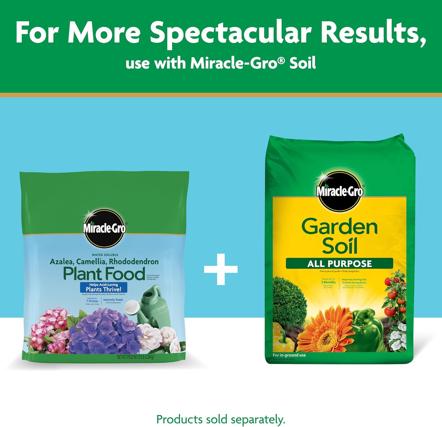 Miracle-Gro Water Soluble Plant Food - Fertilizer for Azaleas, Camellias & Rhododendrons, 5 lb.