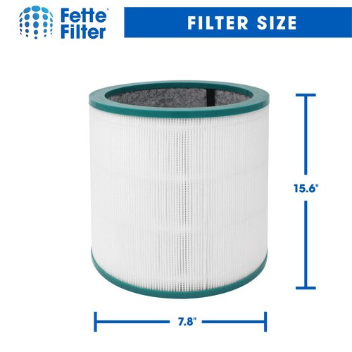 Fette Filter - 2 Pack of Air Purifier True Premium Grade Filters Compatible with Dyson Tower Purifier Pure Cool Link TP00, TP01, TP02, TP03, BP01, AM11 Models. Compare to Part # 968126-03