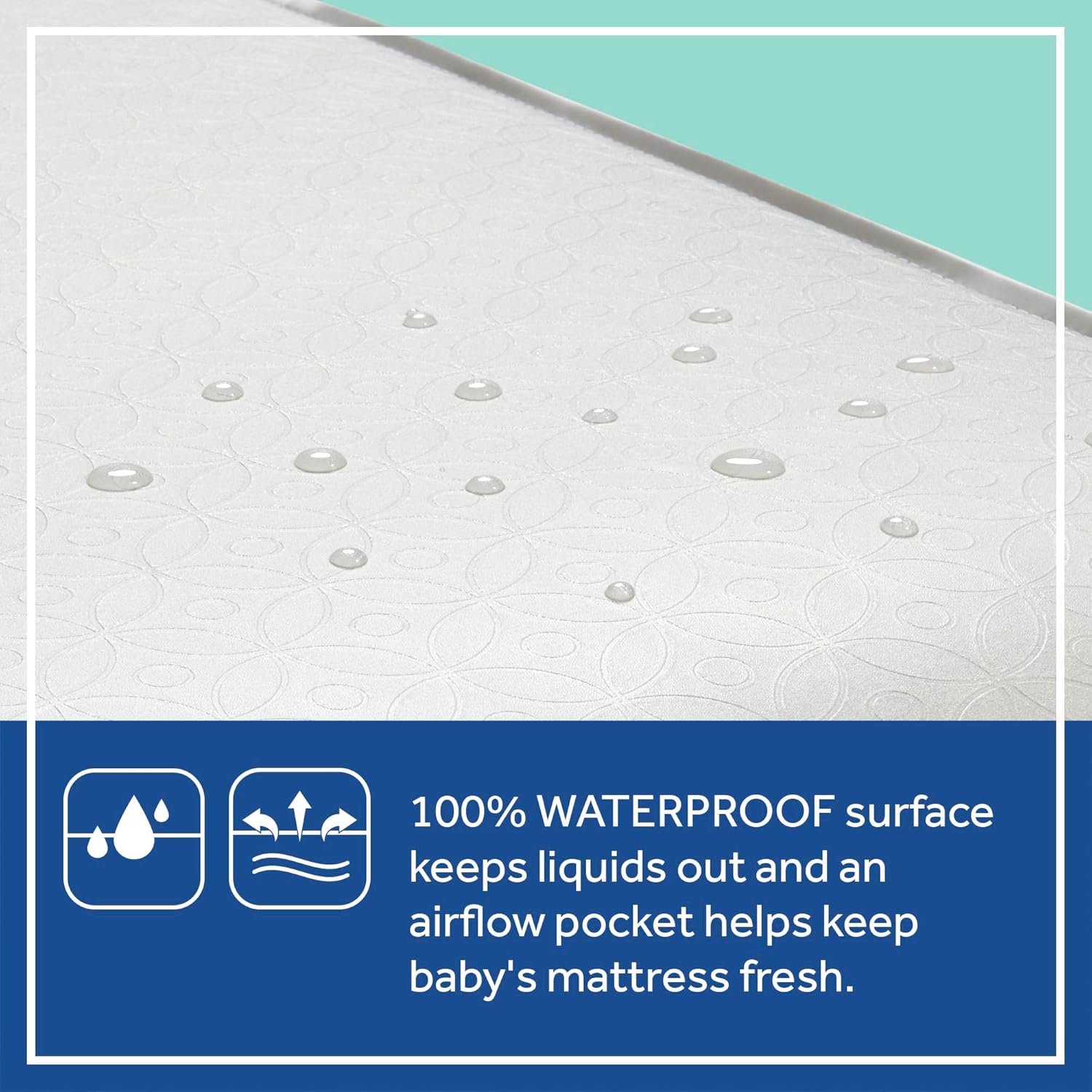 Sealy Baby Posture Perfect Breathable Crib Mattress, GREENGUARD Gold Certified, Made in USA, 2 Stage Hybrid Memory Foam & 150 Premium Coils, Toddler Bed Fit, Safety & Quality Tested, 52x28"