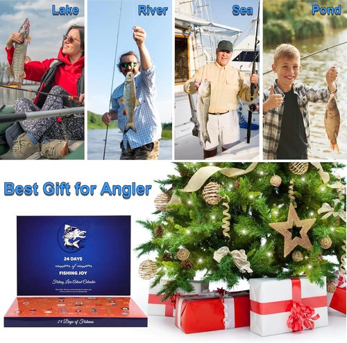 Fishing Advent Calendar 2025 | 24 Days of Premium Fishing Lures - Perfect Xmas Gift for Fishing Enthusiasts