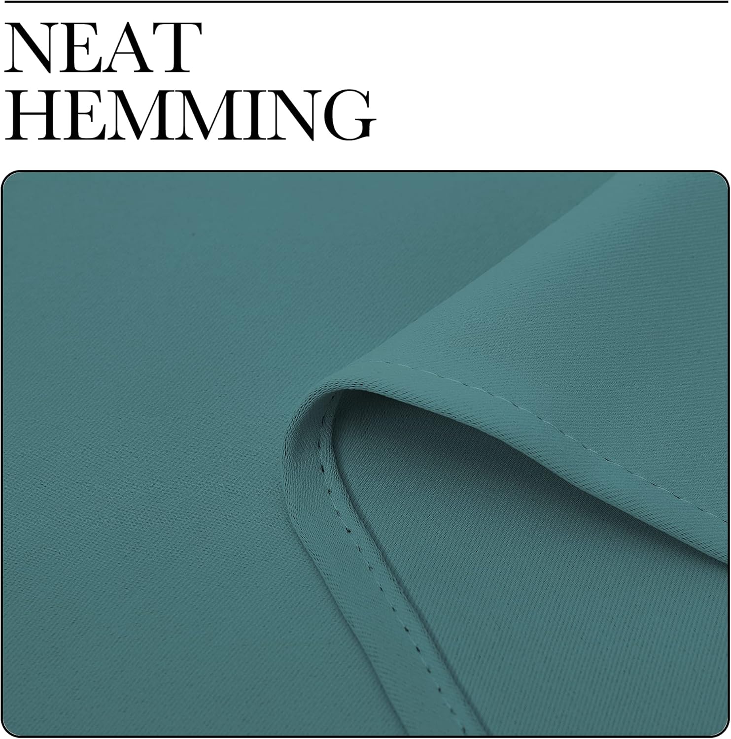 NICETOWN Blackout Curtains - Thermal Insulated Grommet Drapes for Dining Room | Sea Teal, 42x50-Inch Pair