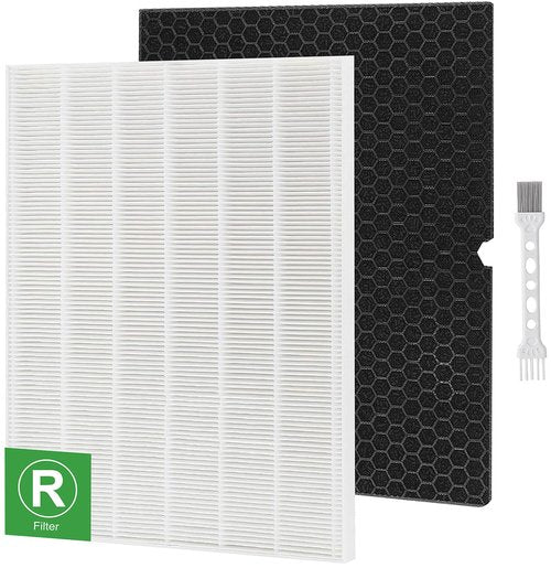 Laukowind 116130 Filter H Replacement for Winix 5500-2 Air Purifier and Models AM80-2, Includes 1 Pack Ture Filters and 1 Pack Activated Carbon Pre-filters (1 Sets)