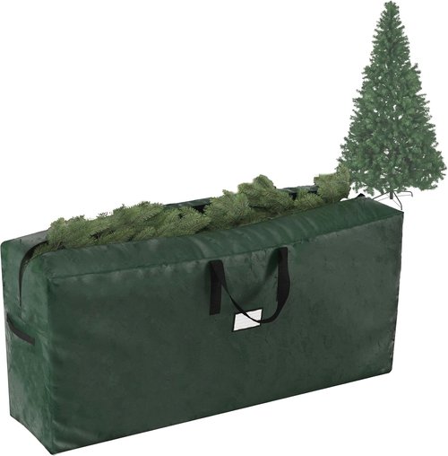 Elf Stor Christmas Tree Storage Bag - Durable Organizer for 9FT Disassembled Artificial Trees | Green